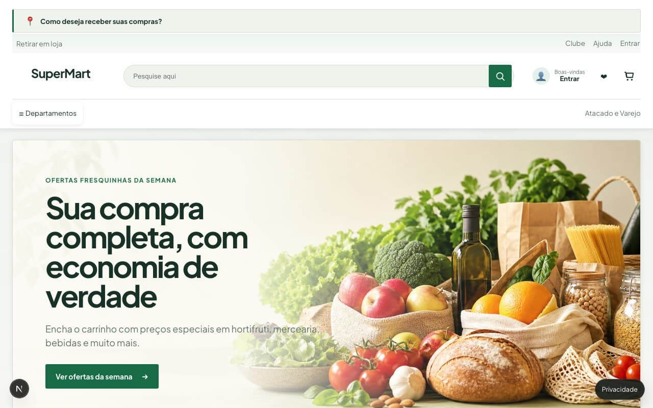 Preview do produto E-commerce da Artmeta